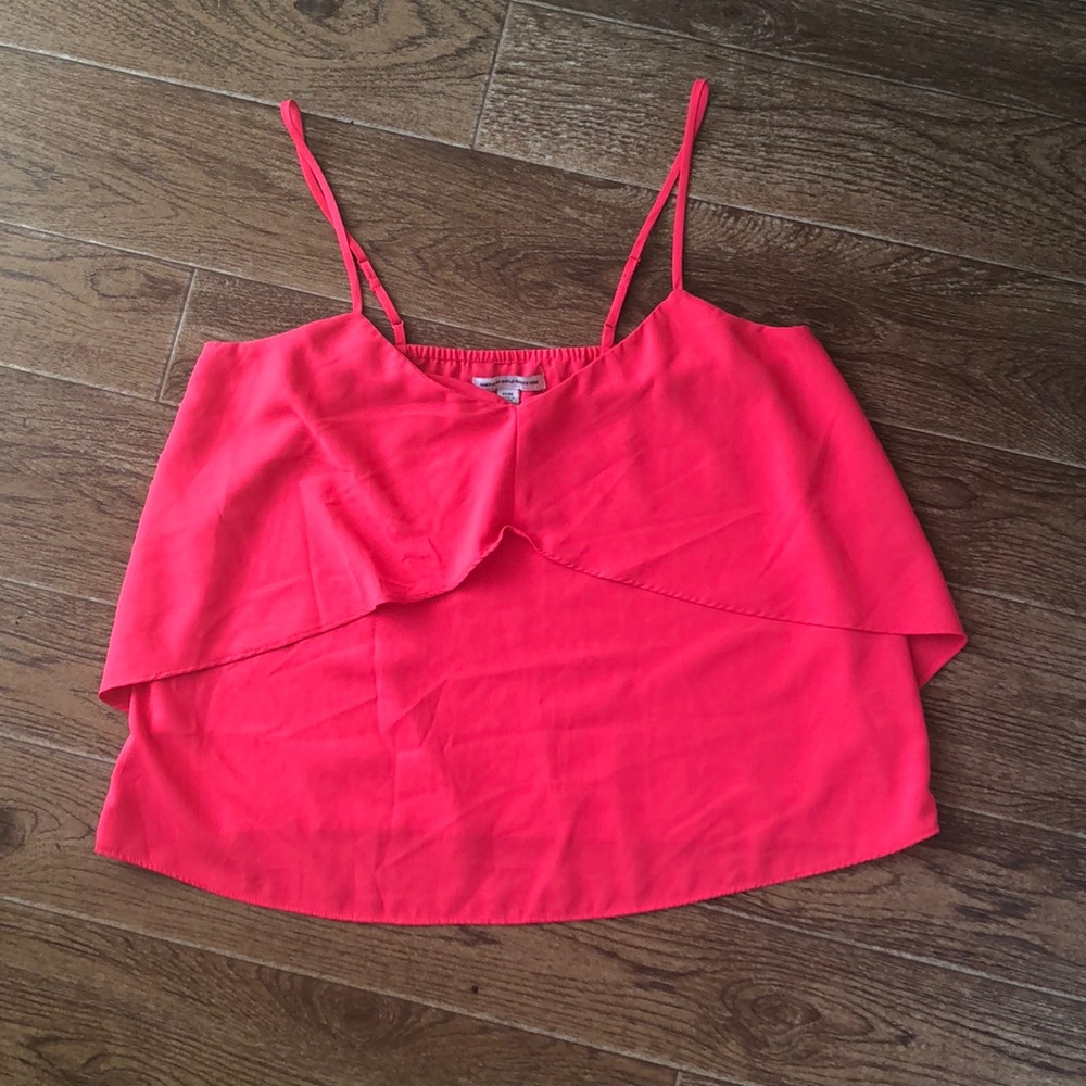 Hot pink spaghetti strap tank